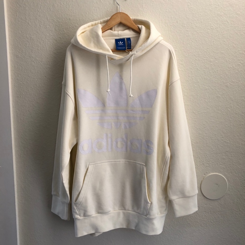 Adidas NEW off white trefoil originals hoodie